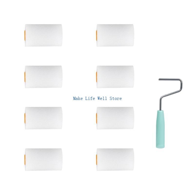 9pcs Foam Rollers Interior Wall Paint Roller set for Efficient Paint Application