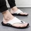 Mode Hausschuhe Herren Flip-Flops für Herren Strandhausschuhe Braune Sandalen Bequeme Schuhe Rutschfeste Badeschuhe Herrenschuhe