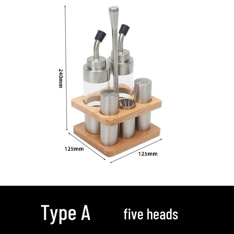 304 Stainless Steel 5-Piece Condiment Set