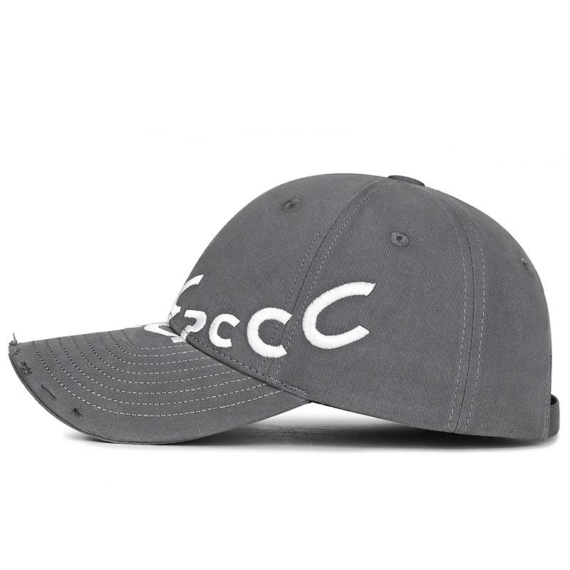 Wiosenna czapka bejsbolowa z bawełny pranej, z haftowanym napisem, chroniąca przed słońcem, z twardym daszkiem, stylowa, mała, outdoorowa czapka przeciwsłoneczna