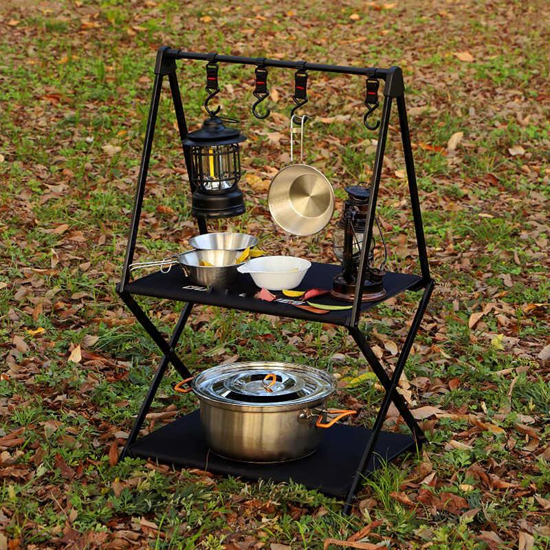 Mopo Outdoor Folding Camping Storage Rack