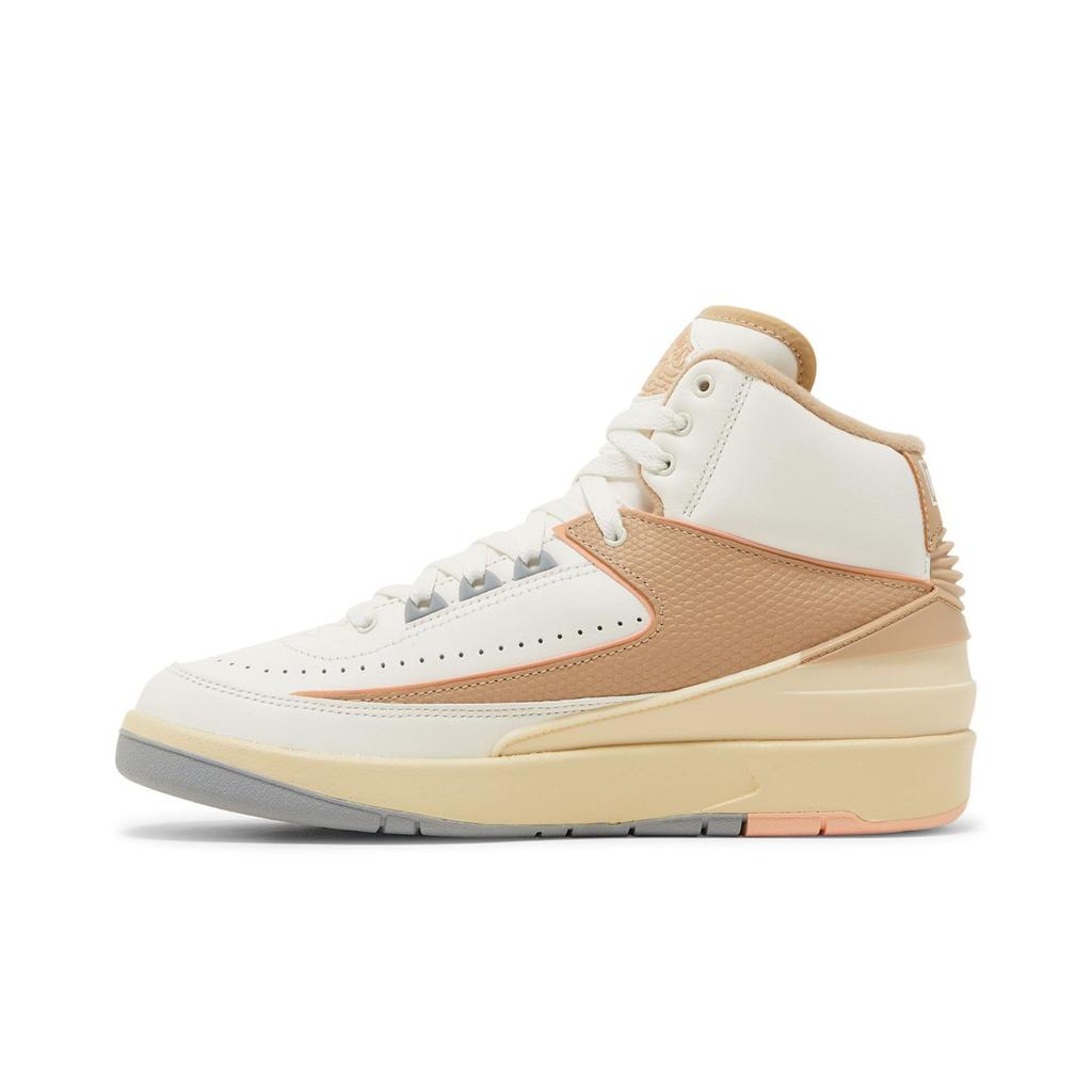 Womens Air Jordan 2 Retro 'Sunset Haze' (women's Sizes) Sail / Desert / Sunset Haze / Light Steel Grey Vintage Basketball Shoes DX4400 118