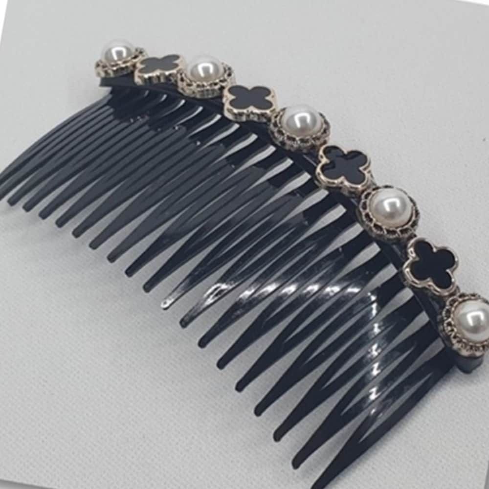 

Clover pearl decorated hairpin tweezers for hair clip-type coordination