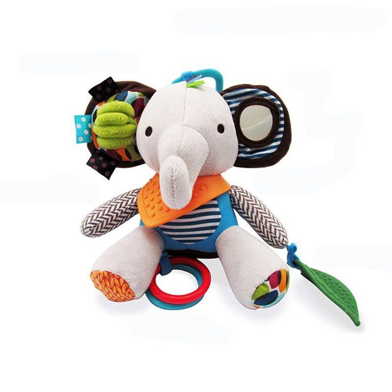 

Развивающие детские игрушки Плюшевая мягкая игрушка Подвеска на коляску Животные Мобиль для младенца Elephant