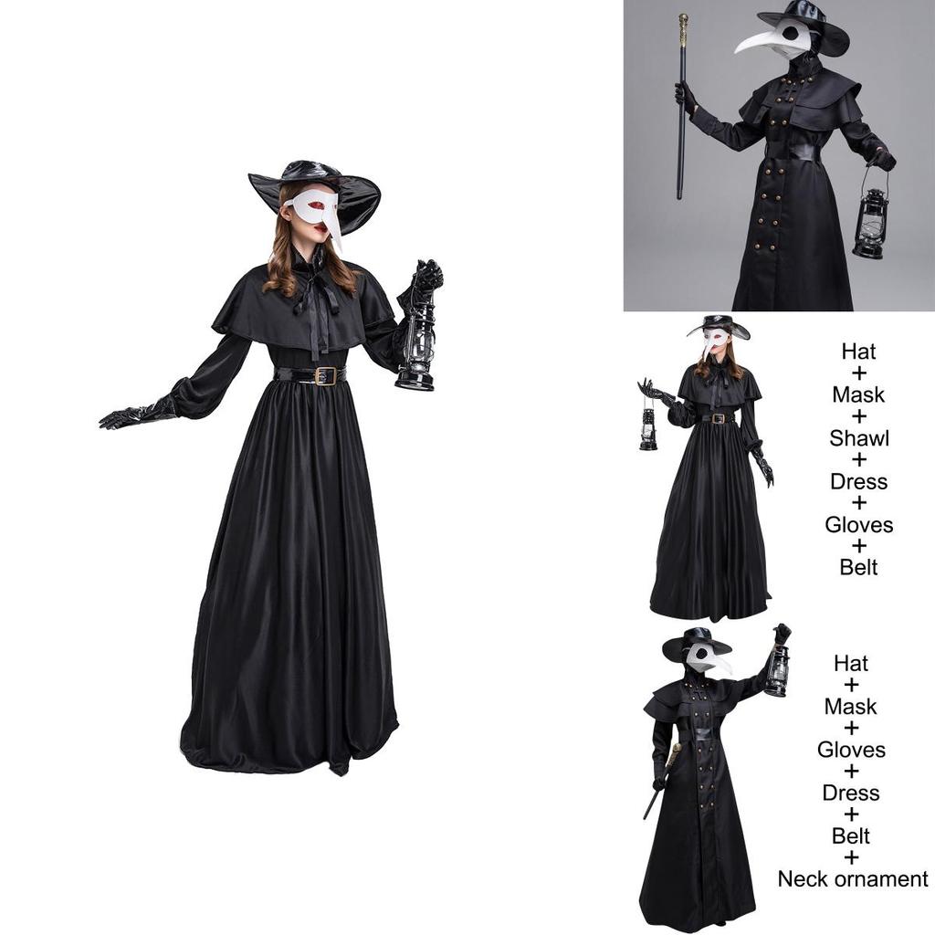 Unique And Striking Plague Doctor Costume Perfect For Halloween Cosplay And Performance Costumes
