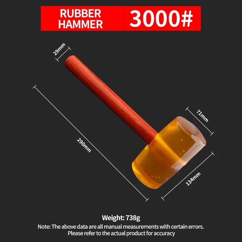 Multifunctional Rubber Hammer Professional Carpenter Floor Ceramic Tile Installation Fiberglass Hand Tools