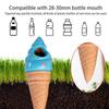 Clay Water Spikes Ice Cream Shape Stakes Irrigation 4X Clay Garden Waterers Auto-Water Irrigation System Keep Plants Happy And