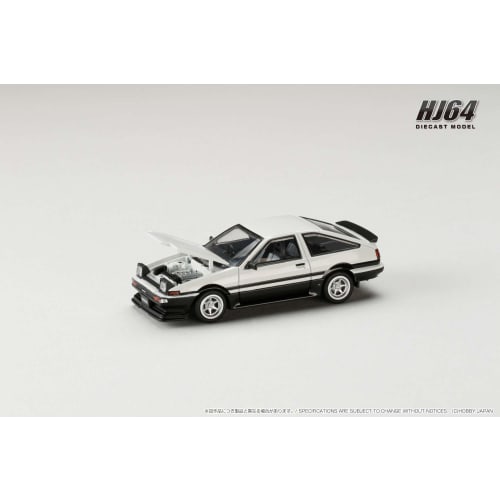 1/64 Toyota Sprinter Trueno Late Model JDM Style White/Black