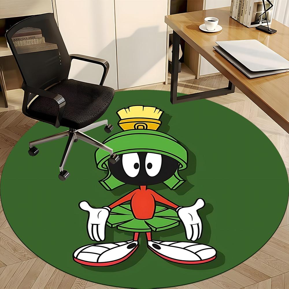 1PC Martian, Looney Tunes Office Round Area Rug, Indoor Mat Suitable For Office, Under Office Chairs Bedroom Living Room Home Decor DT1212062