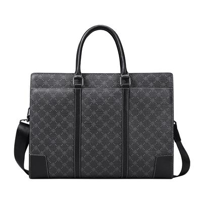 Men's Simple Fashion Briefcase Large Capacity Handbag Business Casual Men's Single Shoulder Crossbody Bag