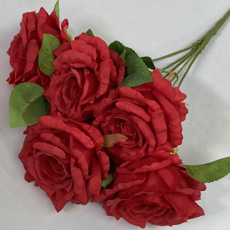 Silk Rose Artificial Flowers Bouquet Wedding Decor Home Photography Floral Prop