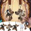 1-10 Stück Verkleideter Wolf Plüsch Schlüsselanhänger Lustiges Cartoon Tier Anhänger Kreativer Tasche Anhänger Hängendes Ornament für Rucksack Autoschlüssel Geschenk