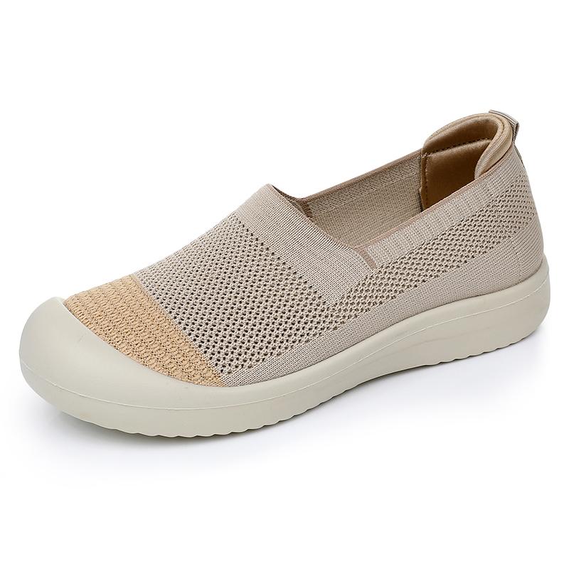 Summer Women's Flat Shoes Lightweight and Comfortable Casual Shoes Breathable Mesh Shoes Fashionable and Versatile