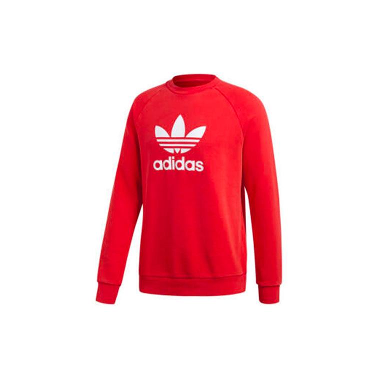 Свитшоты Adidas Originals Унисекс Оранжевый Круглый вырез Умеренный Обычный DH5826 XL