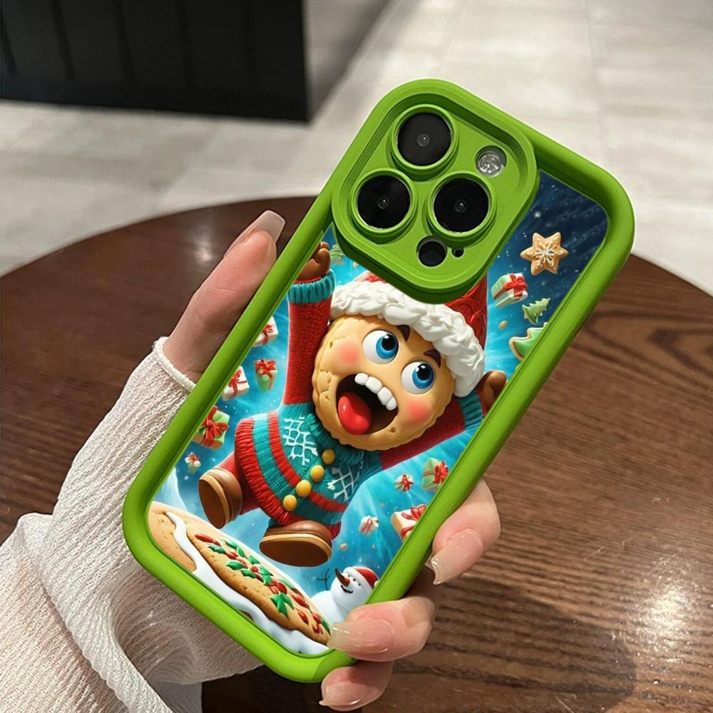 Ae108 Happy New Year Merry Christmas Phone Cases for iPhone 16 14 13 11 Pro Max 15 7 8 6s Plus 12 Mini XR XS Max SE Angel Eye Ladder Protective Cover
