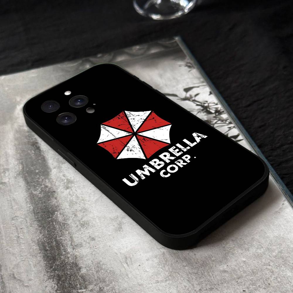 R-Resident Evil Game Logo Phone Case Black Silicone Soft Shell For IPhone 17 16 15 14 13 12 11 Air Pro Max Plus Hot Sale