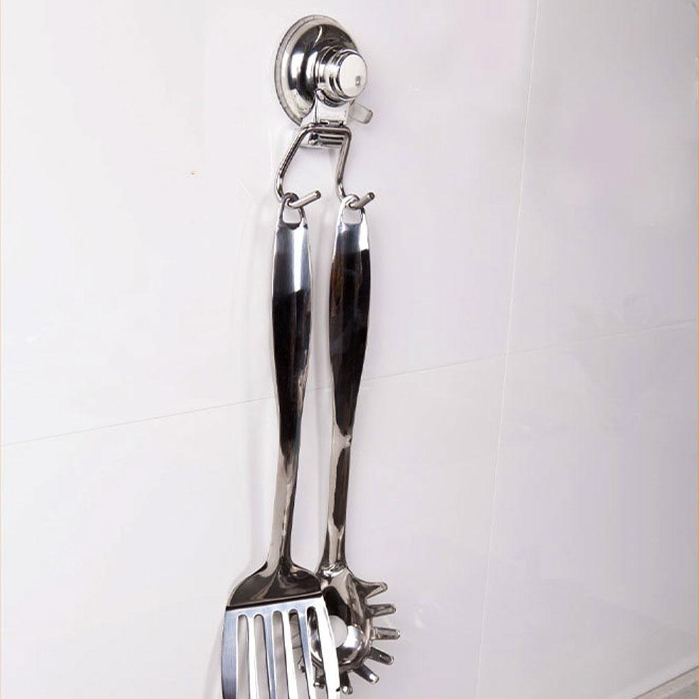 Stainless Steel Double Hooks Rust Resistant And Waterproof No Drill Needed Easy Installation Stable