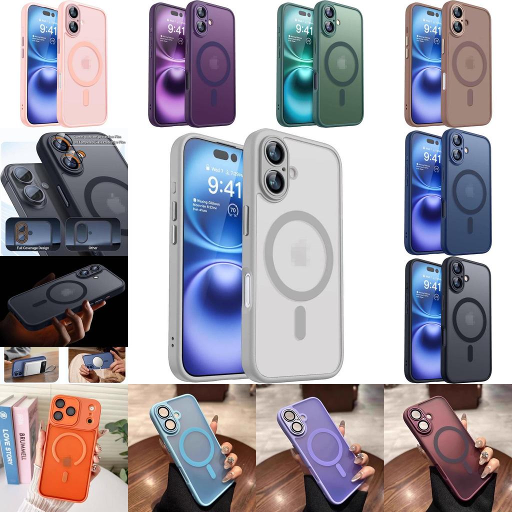 Magnetic Slim Protective Case With Sandblasted Matte Finish For Anti Fingerprint And Shock Absorption