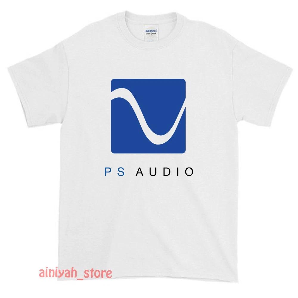 New PS Audio HighEnd Audio Logo Unisexs Funny Graphic TShirt 2026 Summer Unisex Unisex 100Cotton Oversized Tshirt Street Wear Y2K