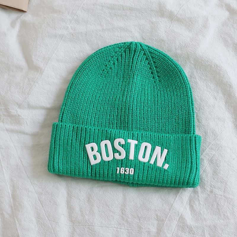 Παιδικό πλεκτό καπέλο μωρού σκούφος για αγόρια κορίτσια καπέλο με γράμματα για παιδιά