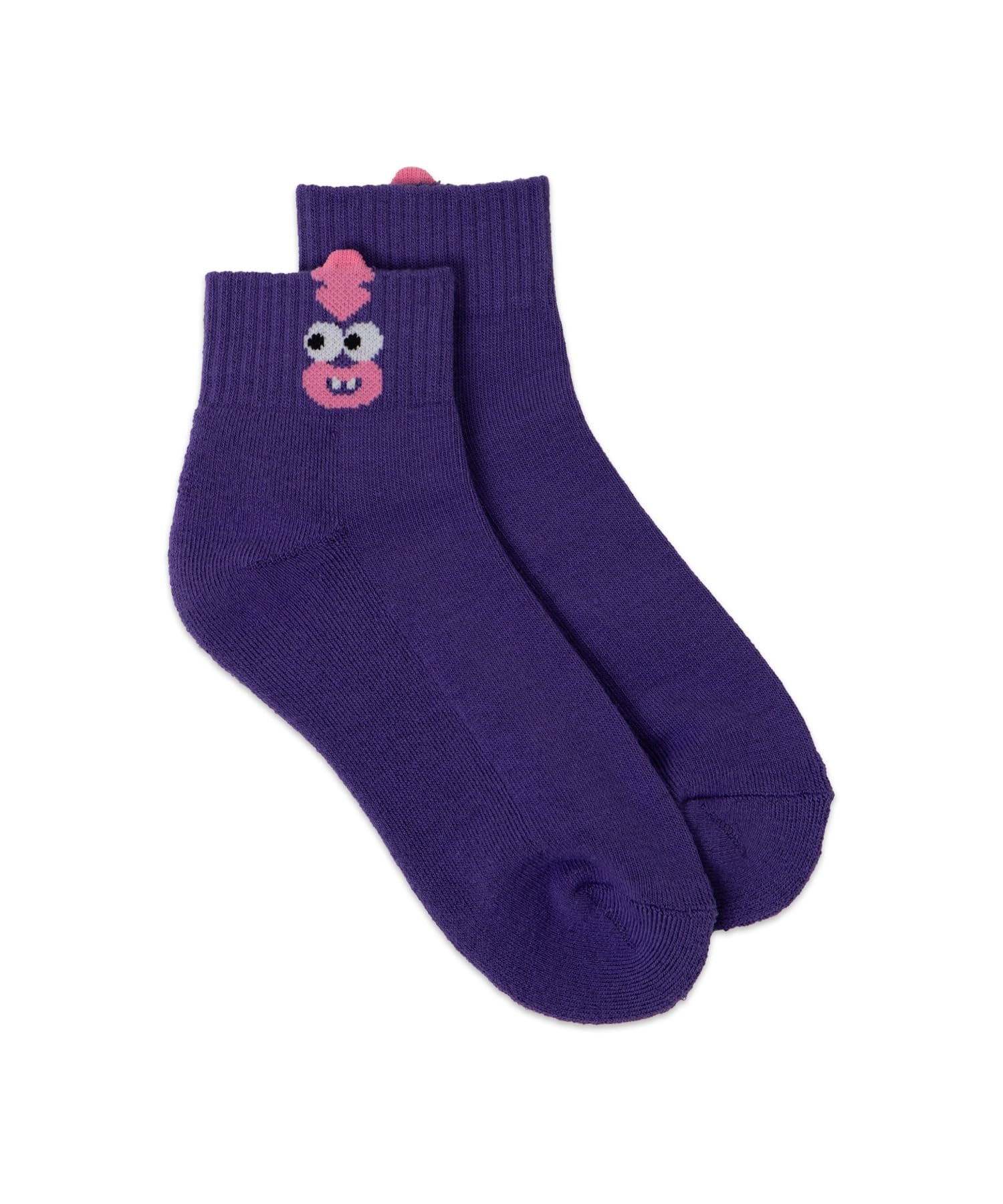 

WEGO Monster Ankle Color Sizes Purple Socks, Socks, Gift, Women s, 23-25cm, фиолетовый