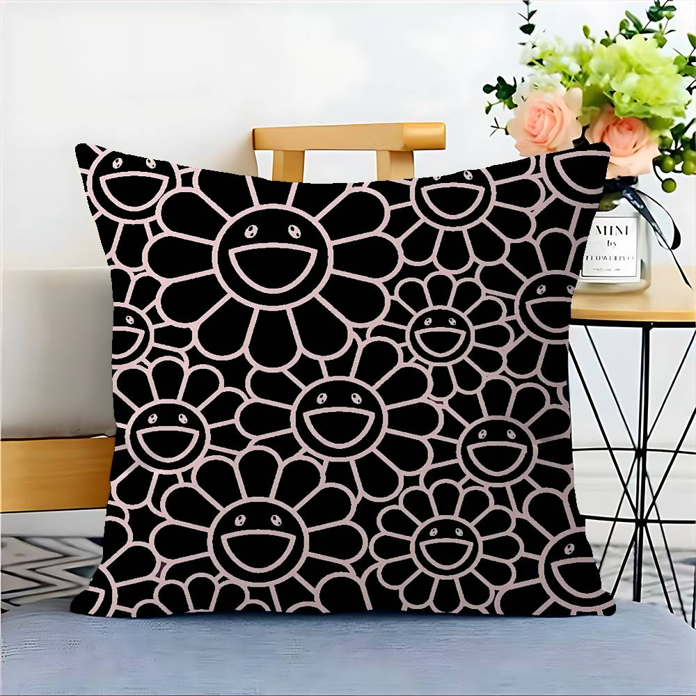 

T-Takashis M-Murakamis Cartoon Personalized Picture Text Home Decorative Pillows Household Gifts 45x45cm 12x12Inch