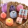 3D Bubble Candle Silicone Mold Handmade Aromatherapy Soy Wax Candle Mould DIY Nonstick Cube Soap Mold Making Supplies Home Decor