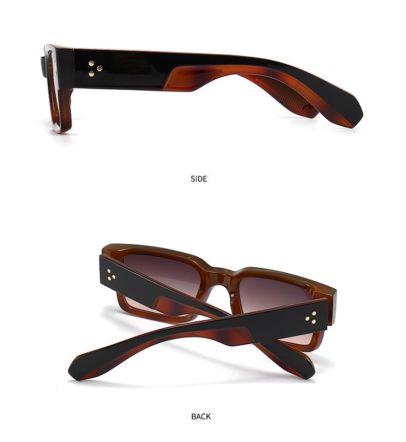 Trendy European-American Square Sunglasses for Women - Model 6035