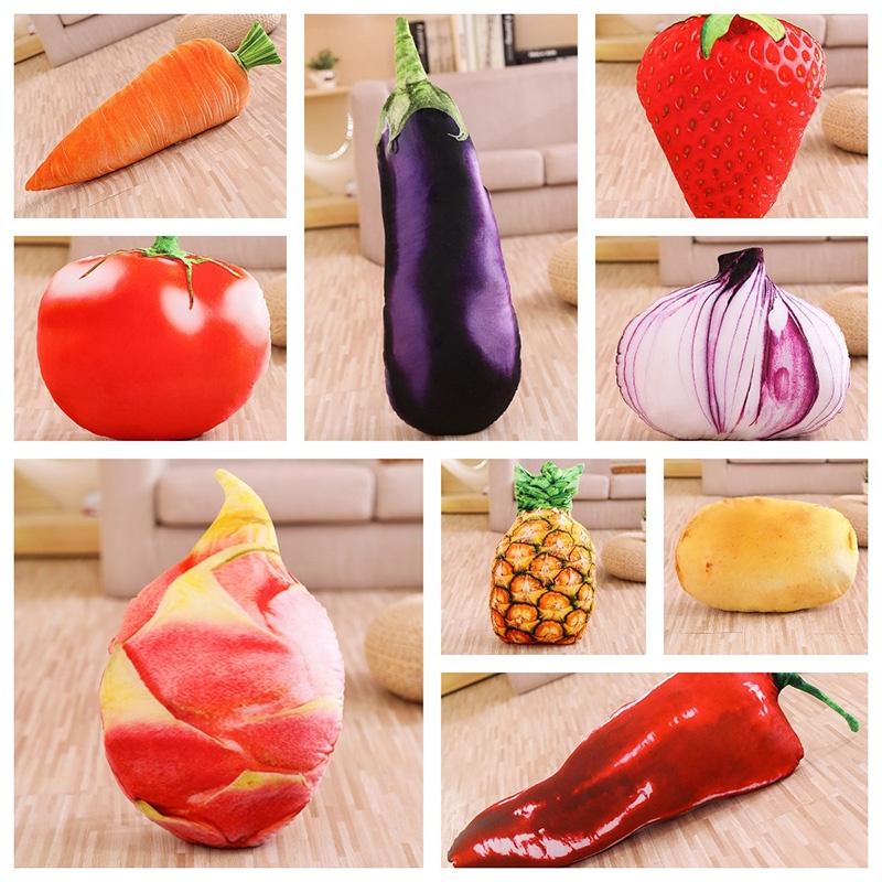 Niedliches Pfirsich 3D Simulationsfrucht Plüschkissen für Büro- und Heimdekoration