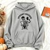 Funny Spooky Skeleton Toilet Graphic Printing Women Hoodie Vintage Halloween Ghost Sweatshirt Loose Casual Women Autumn Pullover