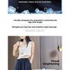 Ice silk denim skirt-pants for women, summer thin high-waisted drapey wide-leg cropped pants
