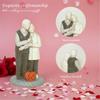 Sweet Loving Elderly Couple Figurine Sculpture for Romantics Home Decors and Wedding Anniversary Valentines Day Gift