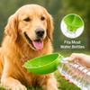 Outdoor Hund Katze Trinknapf Faltbar Tragbar Wasserbecher Haustier Futterspender für Reisen Spaziergänge Wandern Austauschbare Flasche