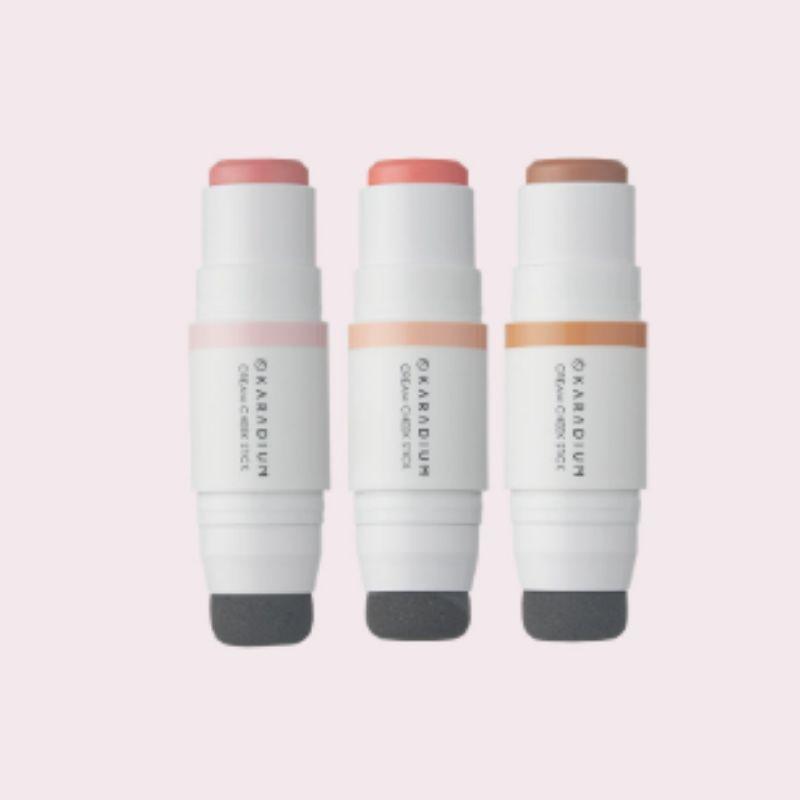 KARADIUM Cream Blusher Cheek Stick 8g Smooth Blend Natural Glow Cream Blush K-Beauty