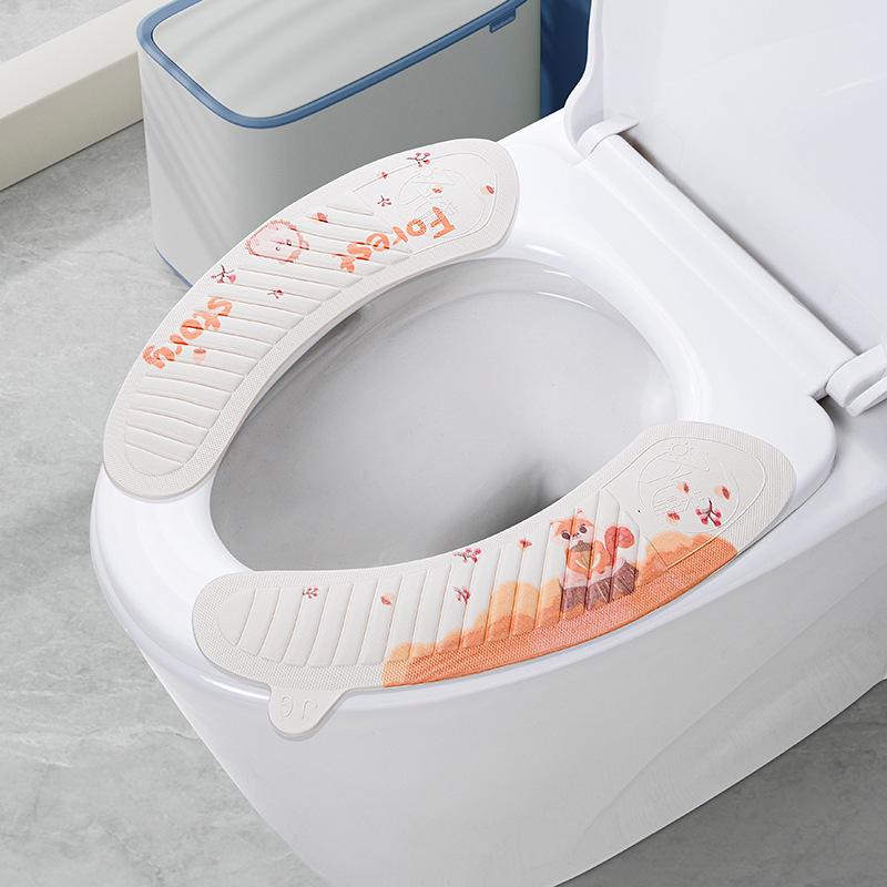 Eva Toilet Seat Cover Mat Summer Soft Washable Closestool Mat Seat Case Toilet Lid Pad Cover Bathroom dropshipping