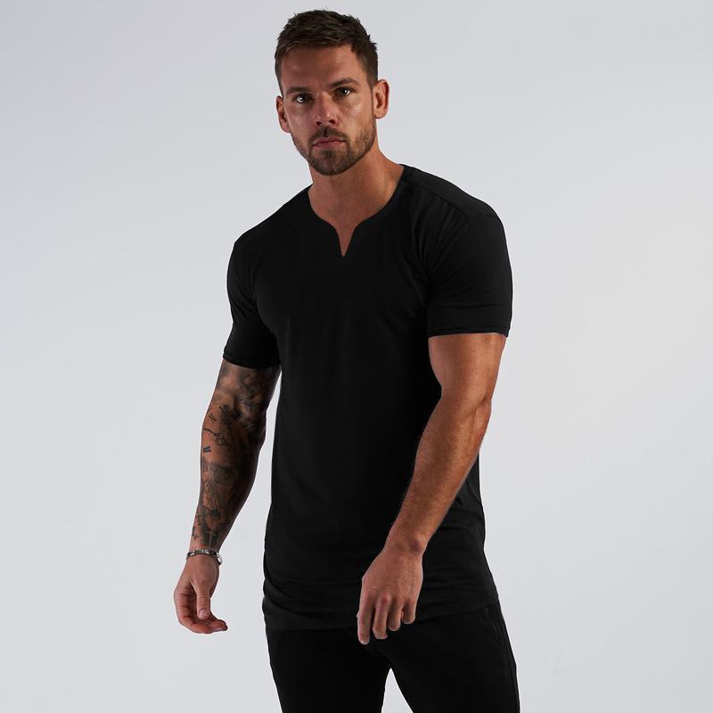 New Men'S Polo Shirt Made Of Pure Cotton With Dropped Shoulders High-Quality Loose Fit For Fitness Versatile For Daily Exercise Short Sleeved Casual