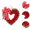 Valentine Decorations Artificial Heart Wreath for Window Wall Front Door Indoor Outdoor Home Decor