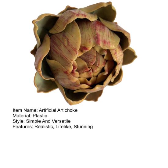 Artificial Artichoke Decoration Realistic Fake Vegetables Fruits Faux Artichoke Bowl Filler for Kitchen Home