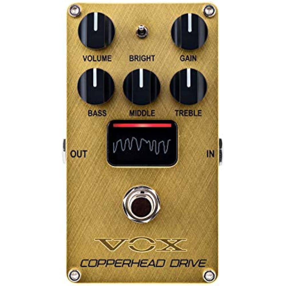 VOX Electric Guitar Compact Effector COPPERHEAD DRIVE VE-CD Copperhead Drive Vacuum Tube with Nut...