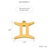 European & American Titanium Steel Zodiac Pendant Necklace & Bracelet - Handmade Gold Electroplated Accessories