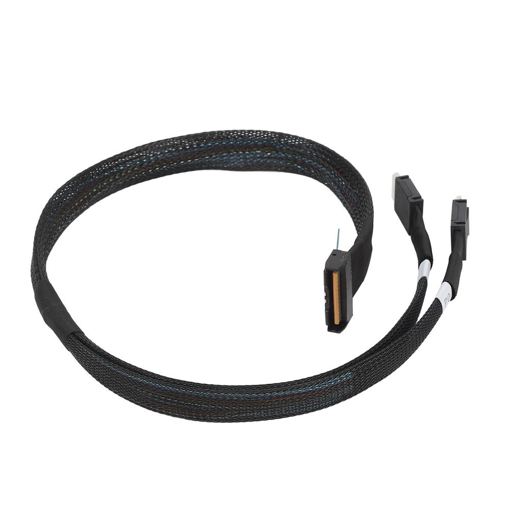 8i to Oculink SFF 8611 4i Cable PCIe 5.0 32GTs for MCIO X8 to 2 SFF 8611 Cord for Server Data