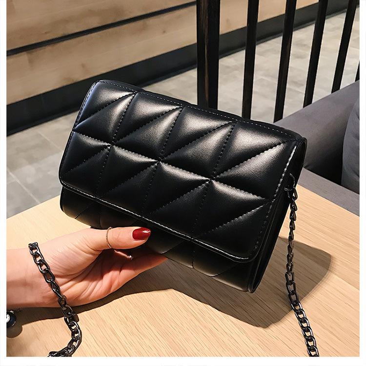 Bag Women's 2026 New Rhombus Chain Bag Small Bag Fashion Versatile One Shoulder Oblique Span Bag Small Square Bag