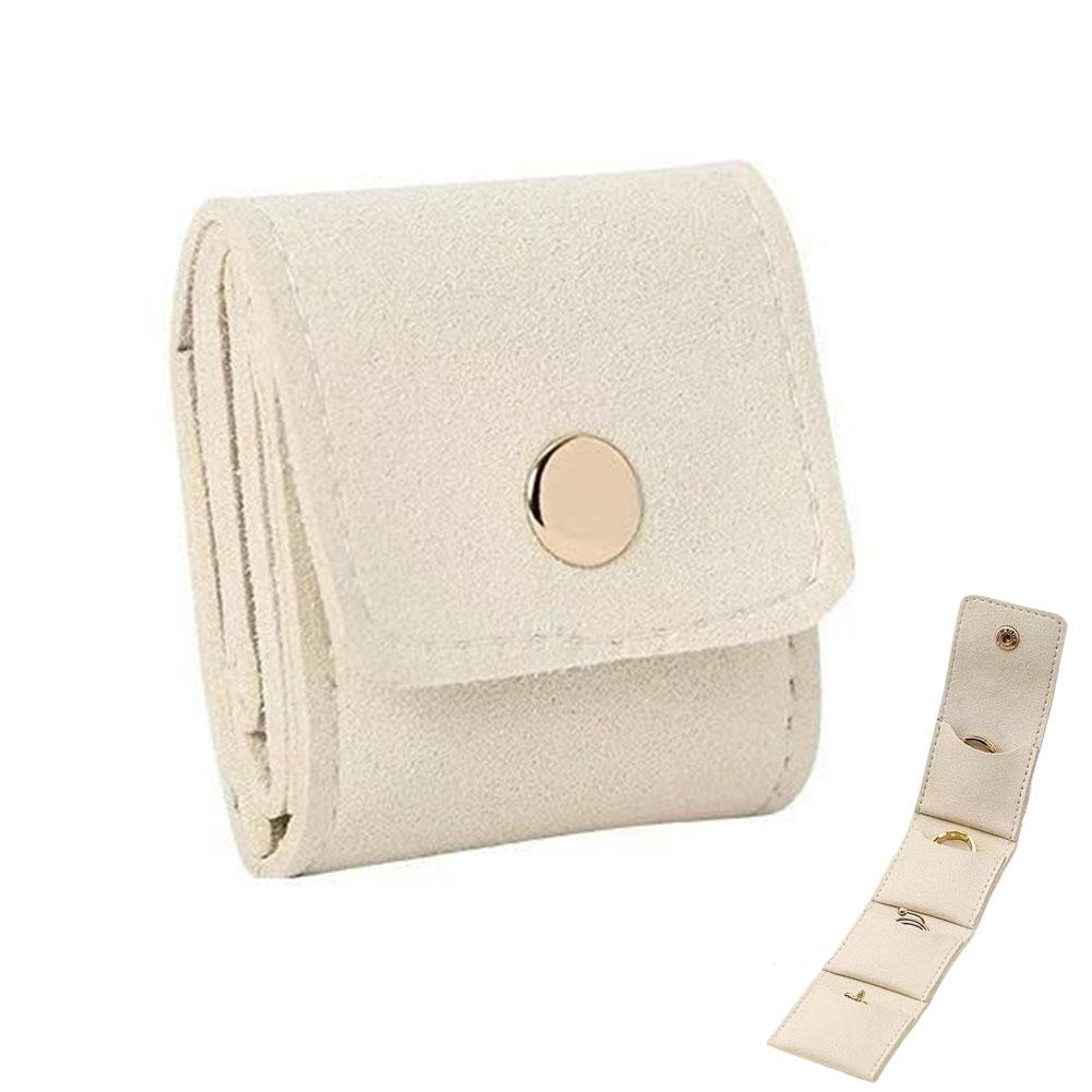 Portable Mini Jewelry Bag Earrings Jewelry Necklace Storage Bag Travel Storage Bag Storage Packaging Box Divided Accessories Bag