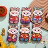 6Pcs Cartoon Lunar Red Packet New Year Lucky Money Envelopes Year of the Snake Creative Lucky Red Envelopes for Spring Festival