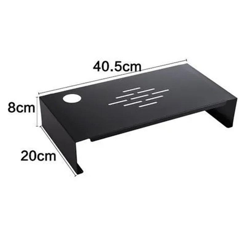 Metal Monitor Stand & Storage Shelf for Desktop and Laptop