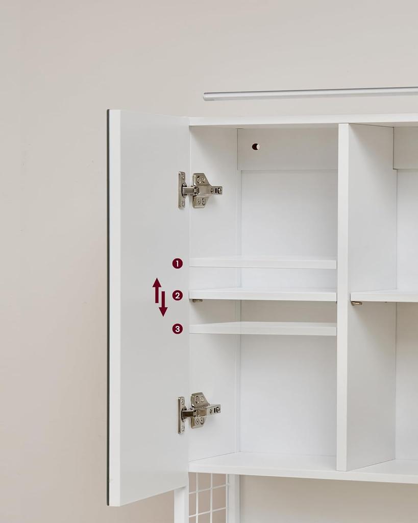 Bathroom Cabinet with Mirror - BBK124W14