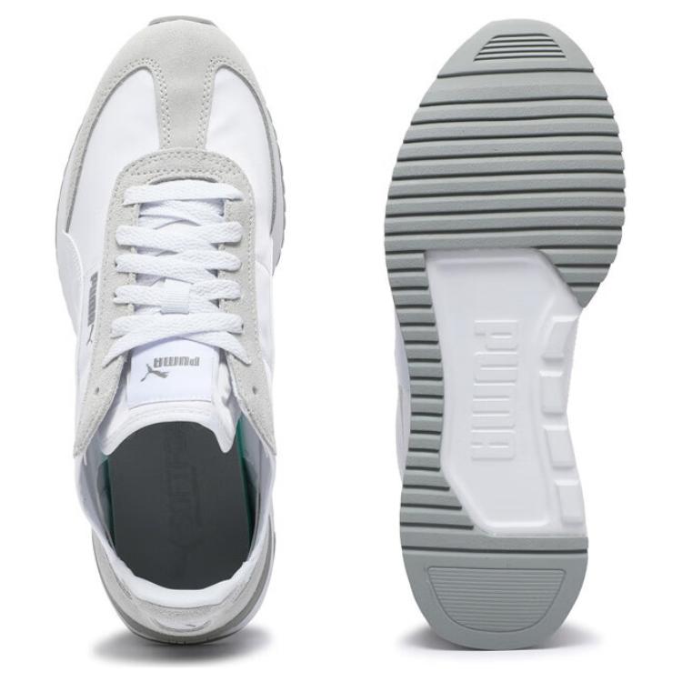 New PUMA R78 WIND NYLON Wear resistant And Lightweight Low Top Casual Shoes Unisex White Gray 392901-14