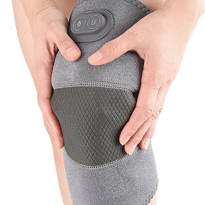 Knee Massager 3 Heating Levels Knee Heating Pad USB Heated Knee Brace Heated Knee Wrap Electric Massage Knee Pad