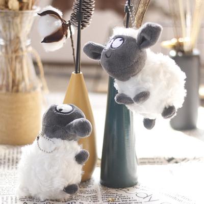 White Sheep Plush Stuffed Doll Stuffed Plush Toys Keychain Bag Backpack Pendant