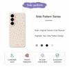 For Samsung Galaxy A56 5G Case Pink Small Flowers Pattern Printing Straight Edge TPU Phone Back Cover